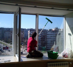Мытье окон в однокомнатной квартире Колывань